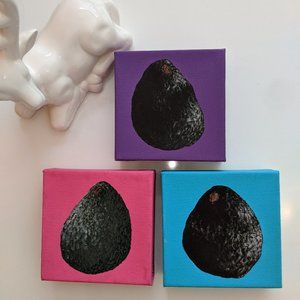 Avocados! Set of 3 Mini Paintings